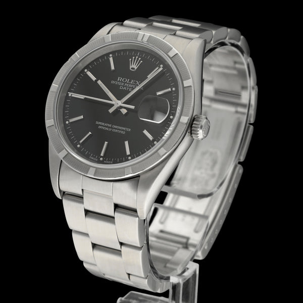 Rolex Oyster Perpetual Date 15210 - 1999 - Rolex horloge - Rolex kopen - Rolex heren horloge - Trophies Watches