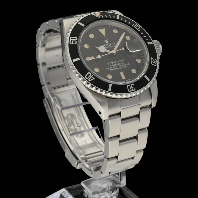 Rolex Submariner 16800 Tropical Dial - 1984 - Rolex horloge - Rolex kopen - Rolex heren horloge - Trophies Watches