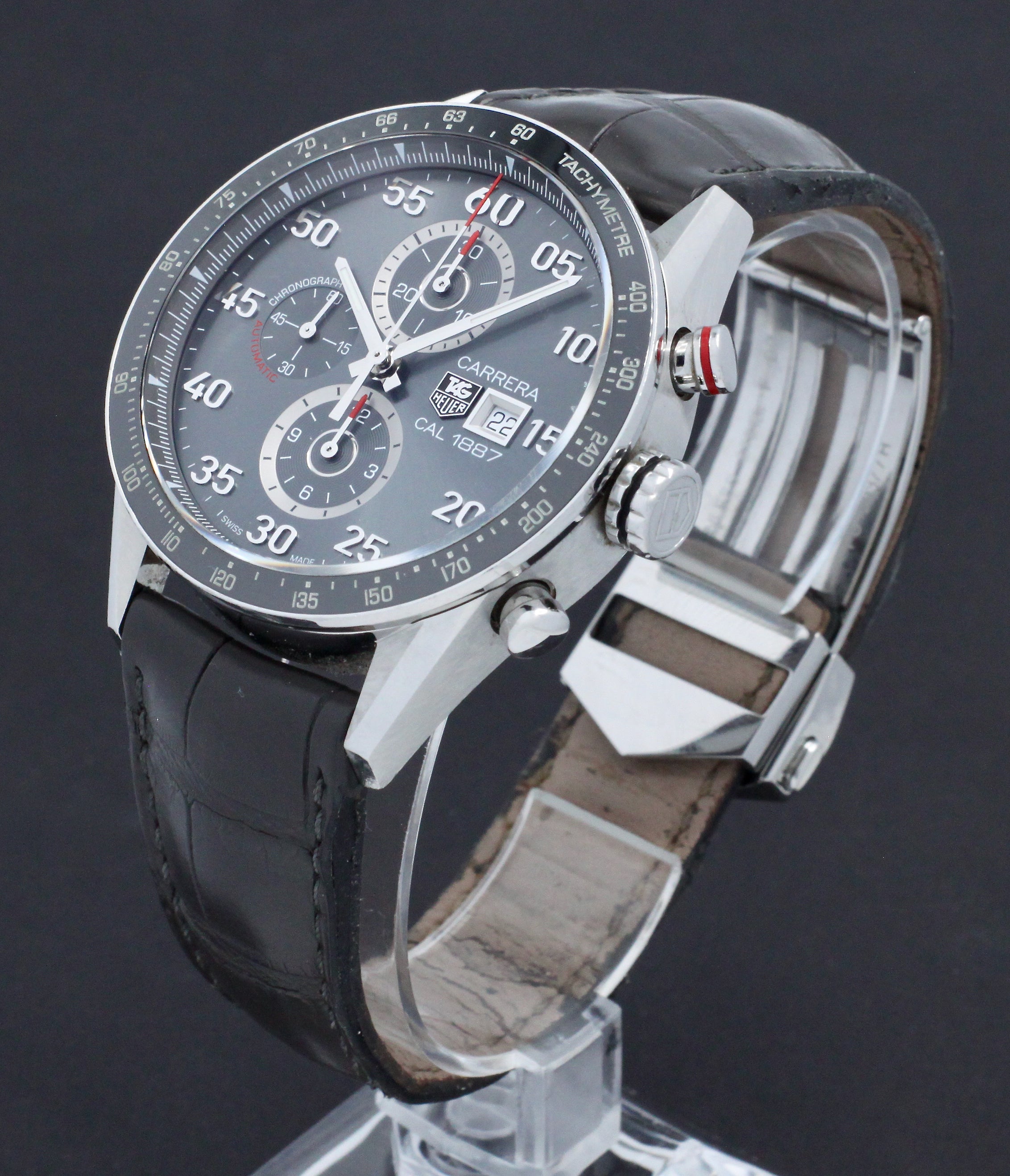 TAG Heuer Carrera Stainless 1887 CAR2A11 - TAG Heuer horloge - TAG Heuer kopen - TAG Heuer heren horloge - Trophies Watches