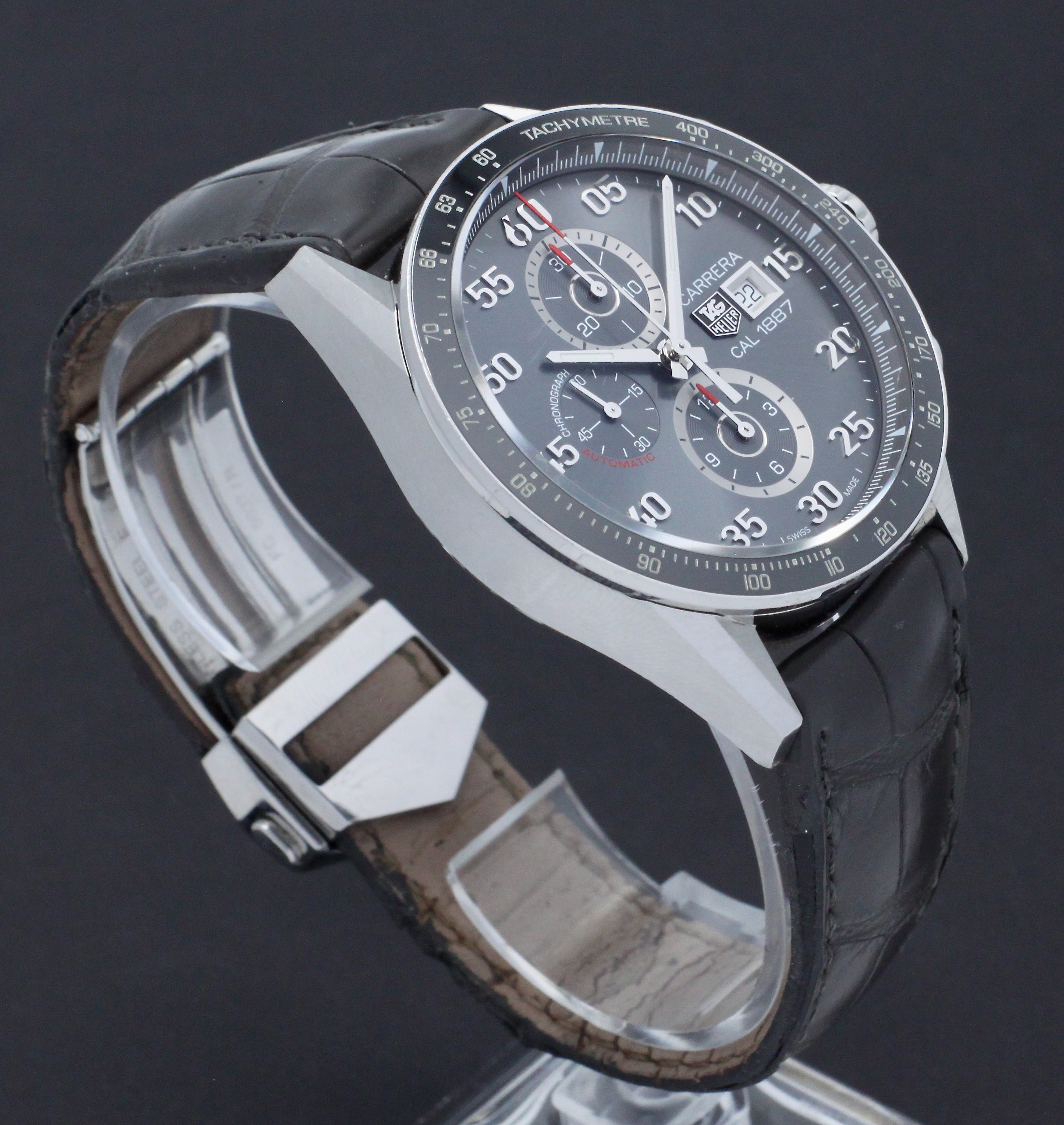 TAG Heuer Carrera Stainless 1887 CAR2A11 - TAG Heuer horloge - TAG Heuer kopen - TAG Heuer heren horloge - Trophies Watches