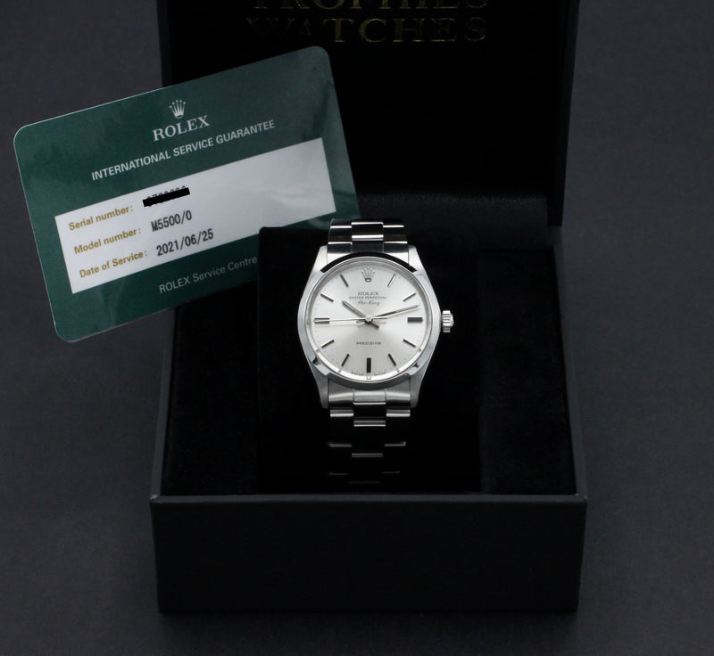 Rolex Air King Precision 5500 - 1974 - Rolex horloge - Rolex kopen - Rolex heren horloge - Trophies Watches