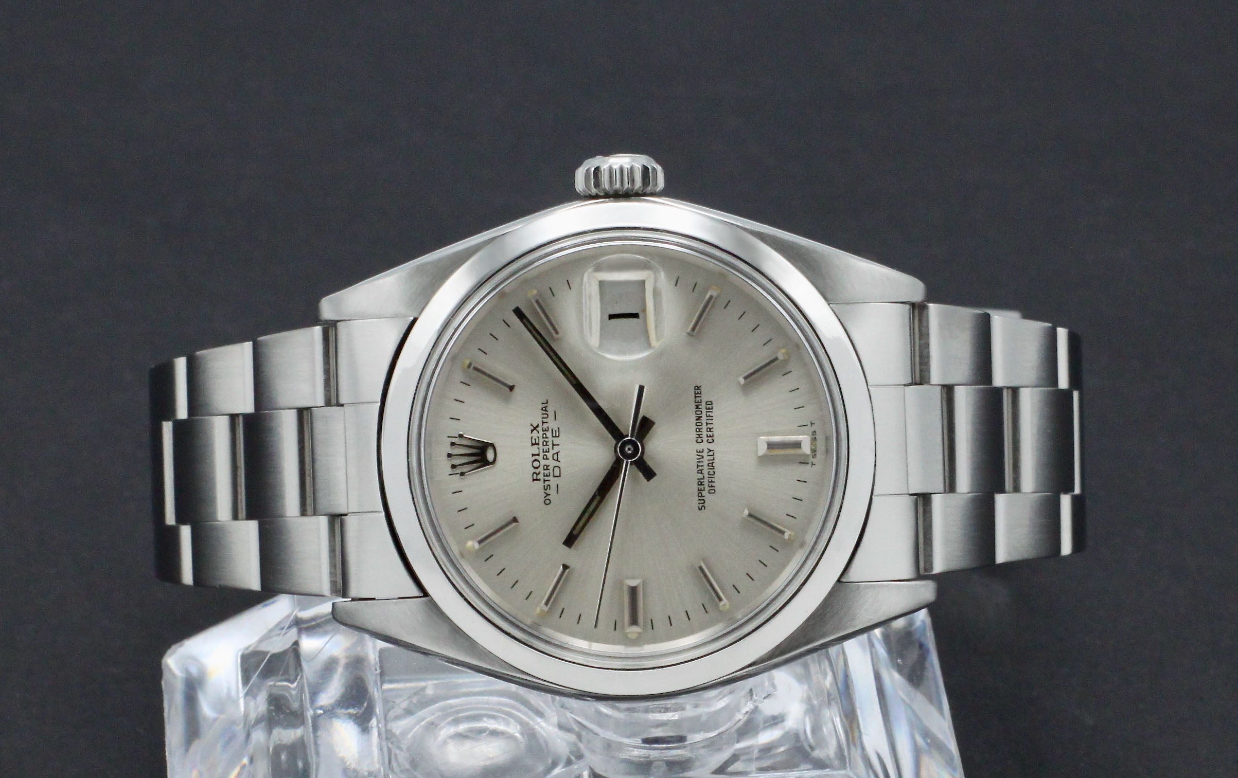 Rolex Oyster Perpetual Date 1500 serviced - 1971 - Rolex horloge - Rolex kopen - Rolex heren horloge - Trophies Watches