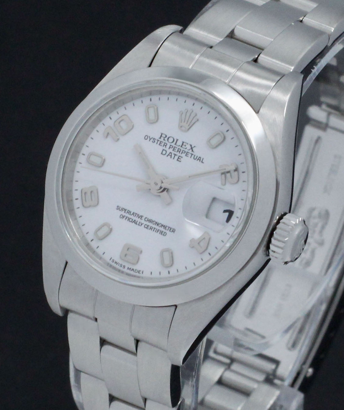 Rolex Oyster Perpetual Lady Date 79160 - 2001 - Rolex horloge - Rolex kopen - Rolex dames horloge - Trophies Watches