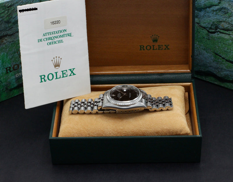 Rolex Datejust 16220, Box & Papers, 1997