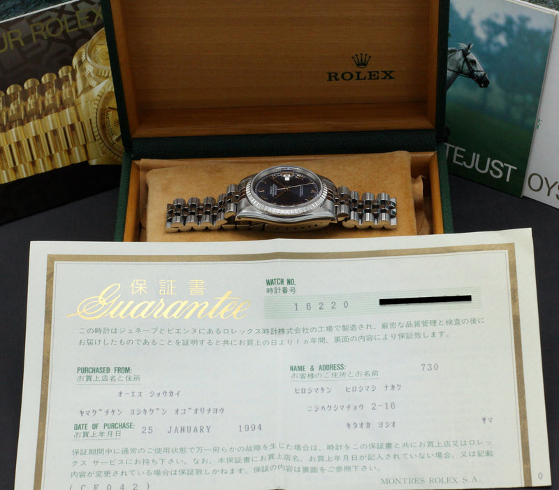 Rolex Datejust 16220 - 1994 - Rolex horloge - Rolex kopen - Rolex heren horloge - Trophies Watches