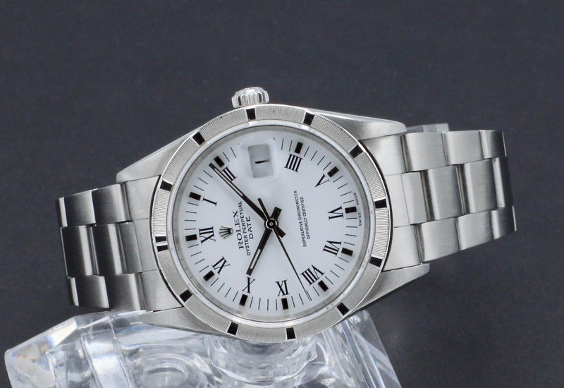 Rolex Oyster Perpetual Date 15210 - 1996 - Rolex horloge - Rolex kopen - Rolex heren horloge - Trophies Watches