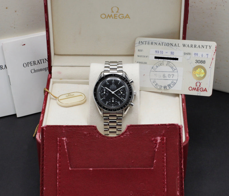 Omega Speedmaster Reduced 3510.50.00 - 1999 - Omega horloge - Omega kopen - Omega heren horloge - Trophies Watches