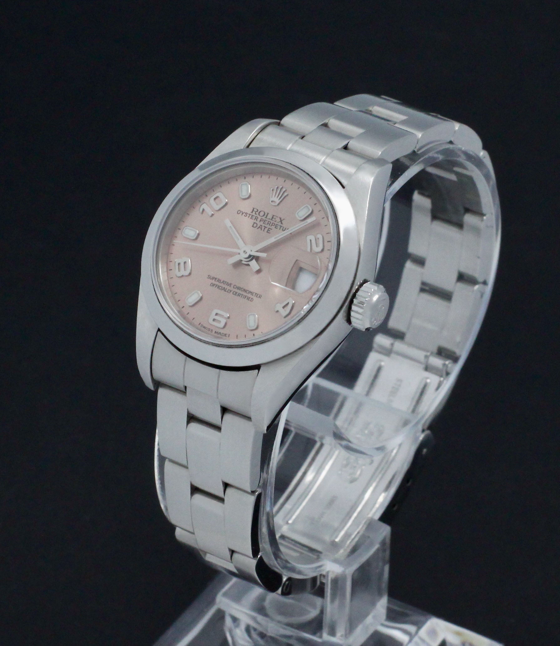 Rolex Oyster Perpetual Lady Date 79160 - 2004 - Rolex horloge - Rolex kopen - Rolex dames horloge - Trophies Watches