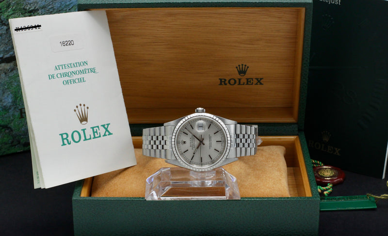 Rolex Datejust 16220 - 2002 - Rolex horloge - Rolex kopen - Rolex heren horloge - Trophies Watches