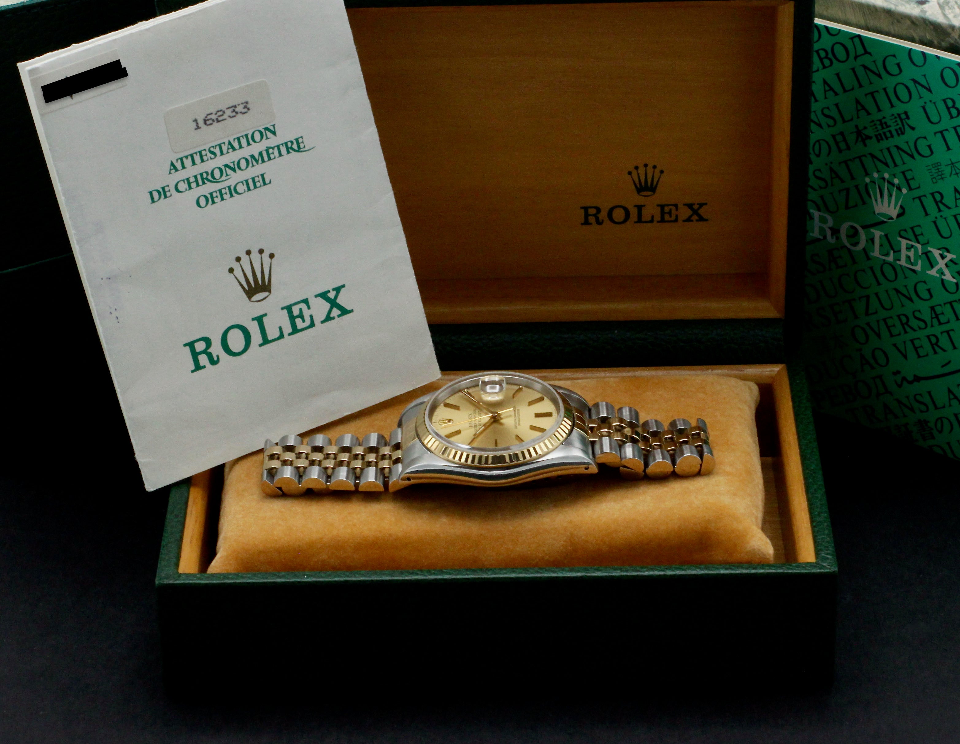 Rolex Datejust 16233 - 1991 - Rolex horloge - Rolex kopen - Rolex heren horloge - Trophies Watches