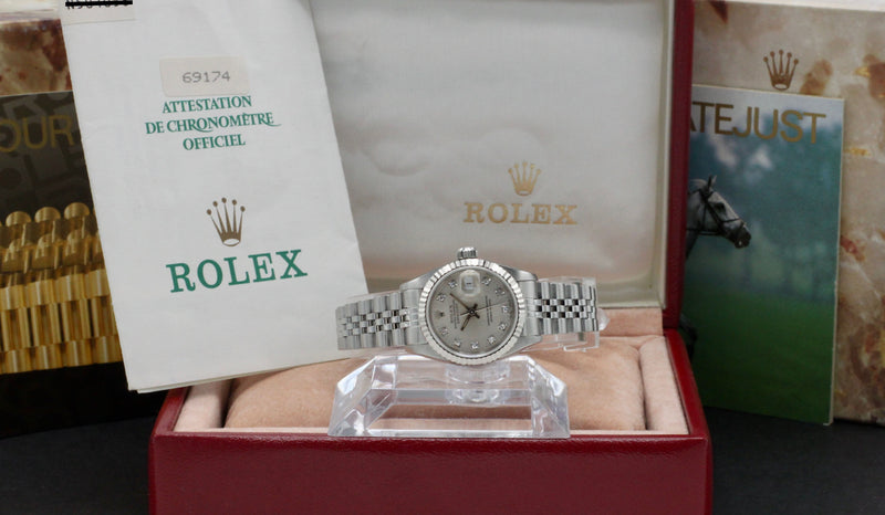 Rolex Lady-Datejust 69174G, Box Papers, 1993 Trophies Watches
