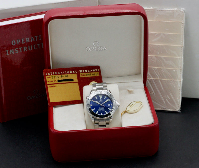 Omega Seamaster Diver 300 M 2255.80.00 - 2006 - Omega horloge - Omega kopen - Omega heren horloge - Trophies Watches