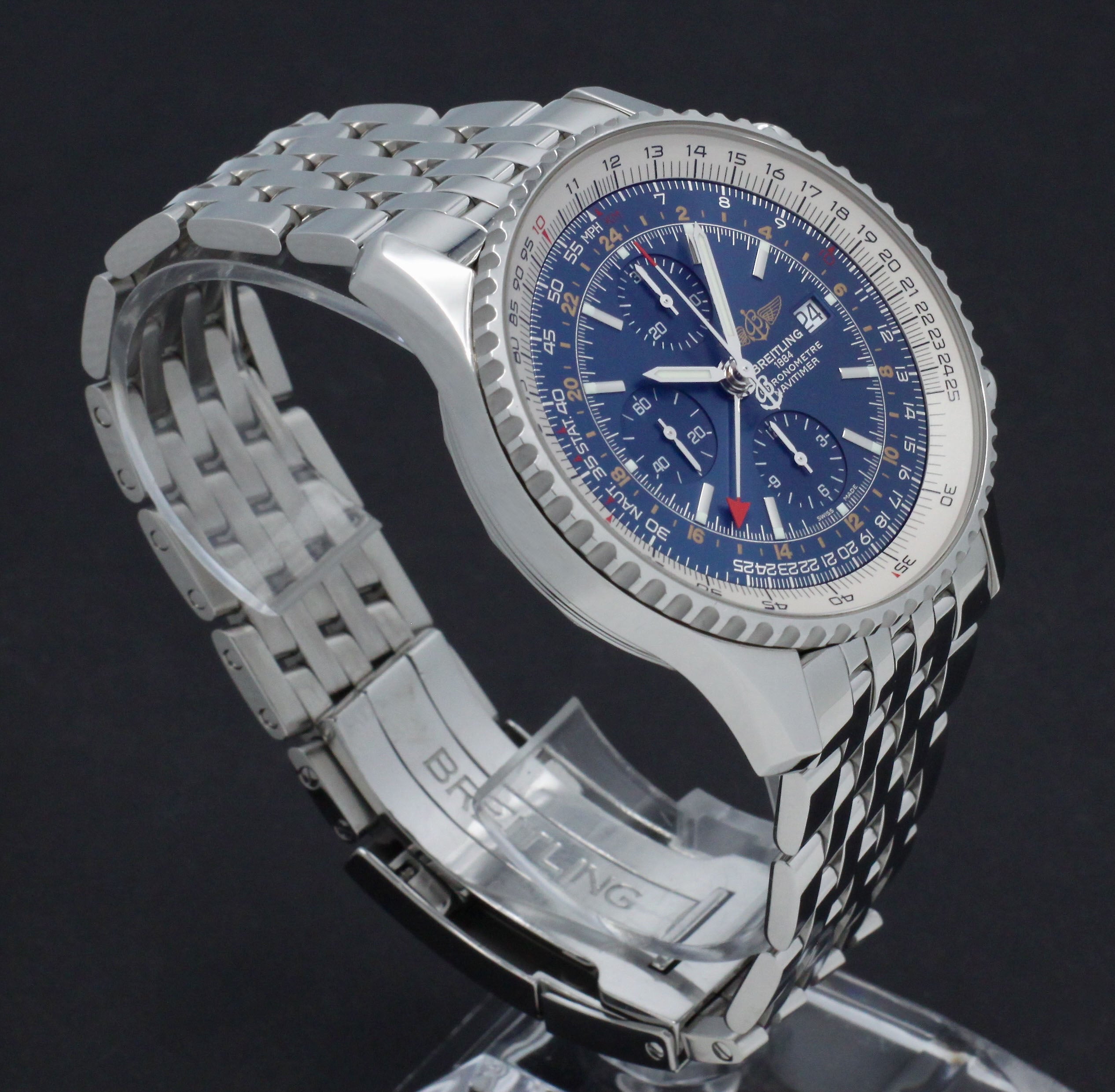 Breitling Navitimer World A24322/C651 - 2018 - Breitling horloge - Breitling kopen - Breitling heren horloge - Trophies Watches