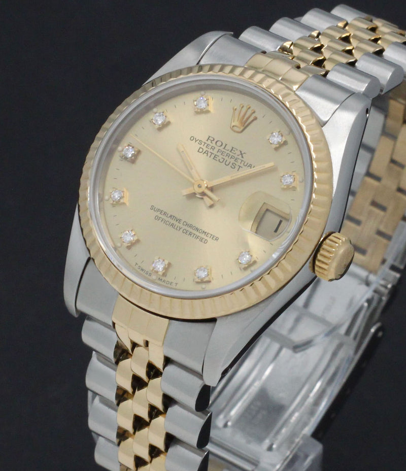 Rolex Lady-Datejust 68273G - 1990 - Rolex horloge - Rolex kopen - Rolex dames horloge - Trophies Watches