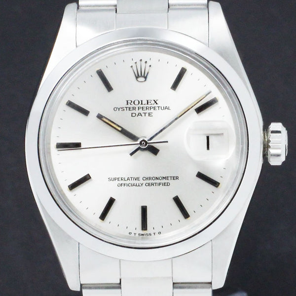 Rolex Oyster Perpetual Date 1500 - 1974 - Sigma Dial - Rolex horloge - Rolex kopen - Rolex heren horloge - Trophies Watches