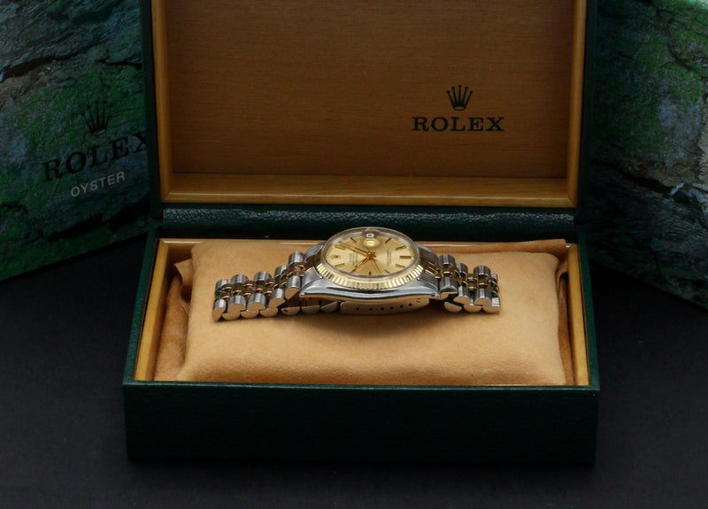 Rolex Datejust 1601 - 1967 - goud/staal - two/tone - Rolex horloge - Rolex kopen - Rolex heren horloge - Trophies Watches