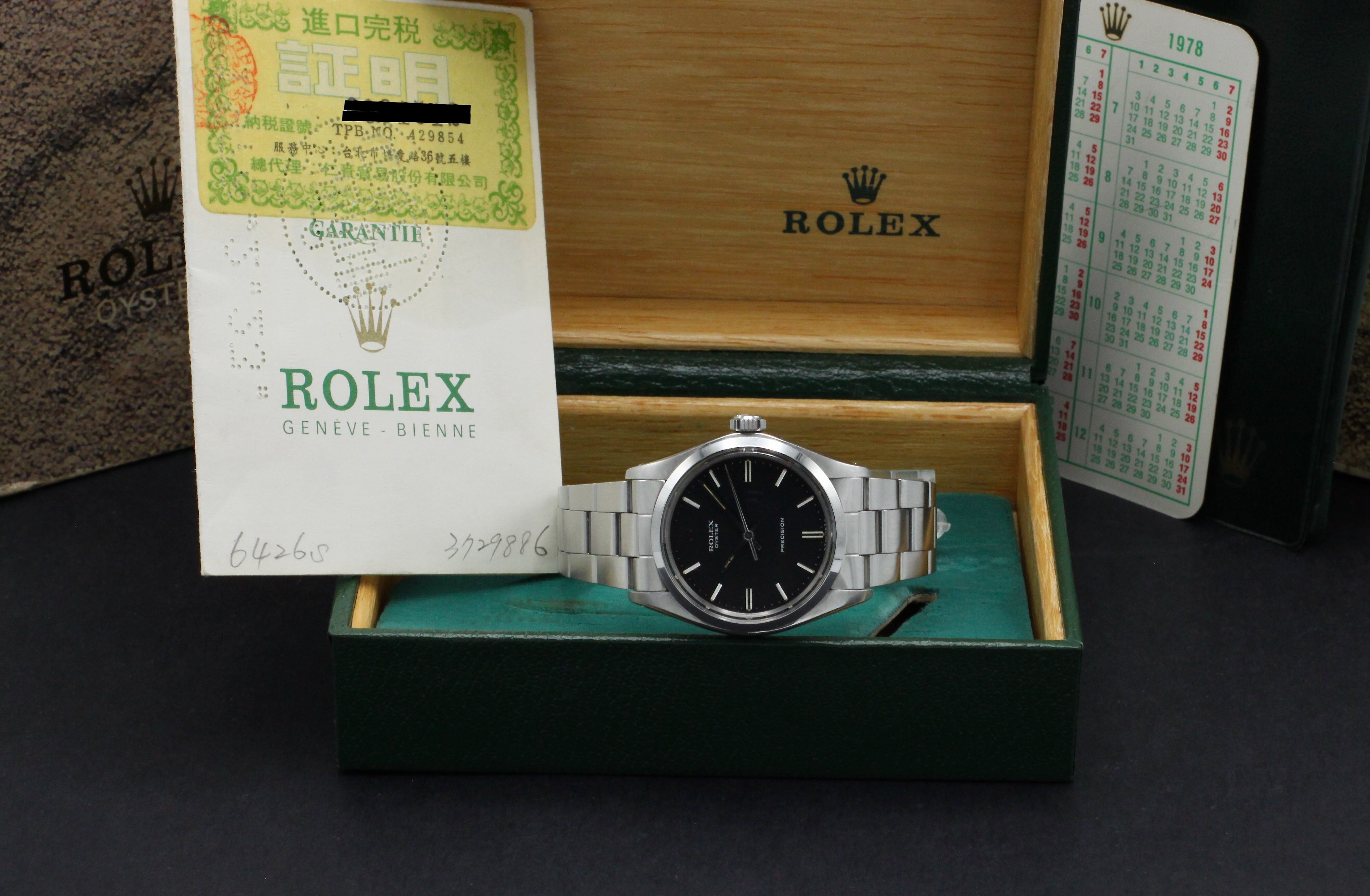 Rolex Oyster Precision 6426 - 1978 - Rolex horloge - Rolex kopen - Rolex heren horloge - Trophies Watches