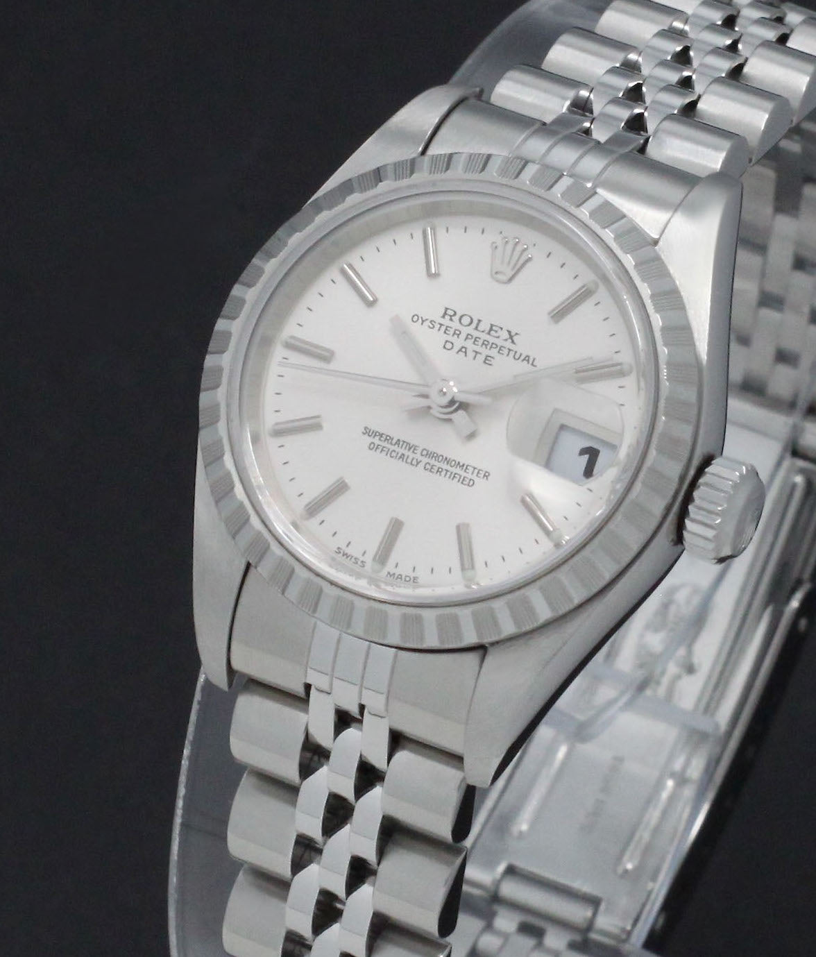 Rolex Oyster Perpetual Lady Date 69190 - 2003 - Rolex horloge - Rolex kopen - Rolex dames horloge - Trophies Watches