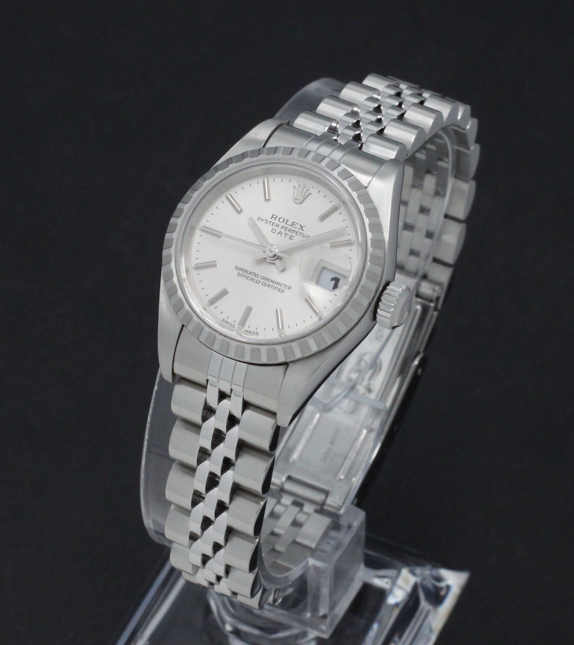 Rolex Oyster Perpetual Lady Date 69190 - 2003 - Rolex horloge - Rolex kopen - Rolex dames horloge - Trophies Watches