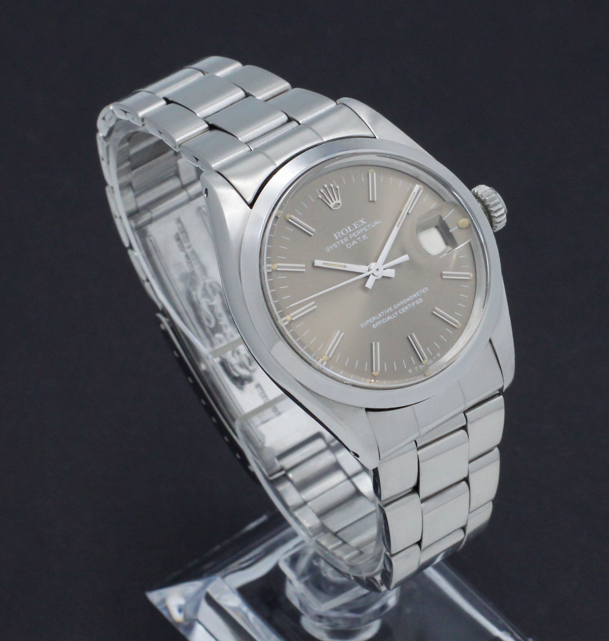 Rolex Oyster Perpetual Date 1500 - 1972 - Sigma Dial - Rolex horloge - Rolex kopen - Rolex heren horloge - Trophies Watches