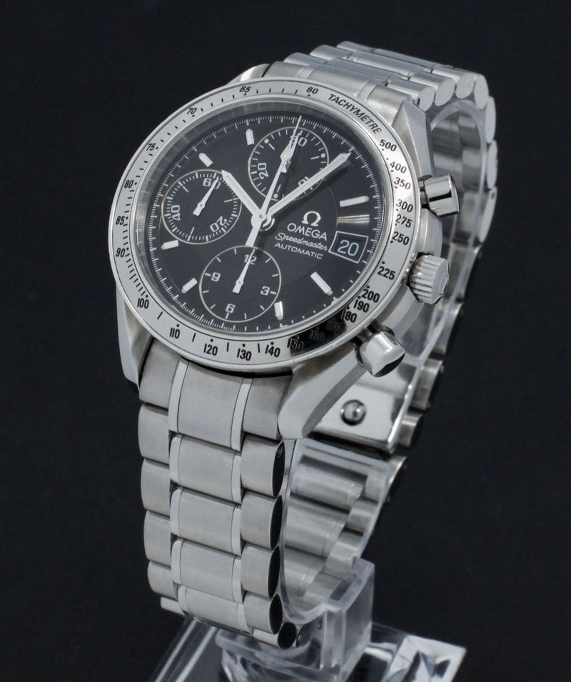 Omega Speedmaster Date 3513.50.00 39mm. Opwinden, Automatisch. Materiaal horlogekast, Staal. Materiaal horlogeband, Staal. Jaar, 1998. Omega heren horloge.